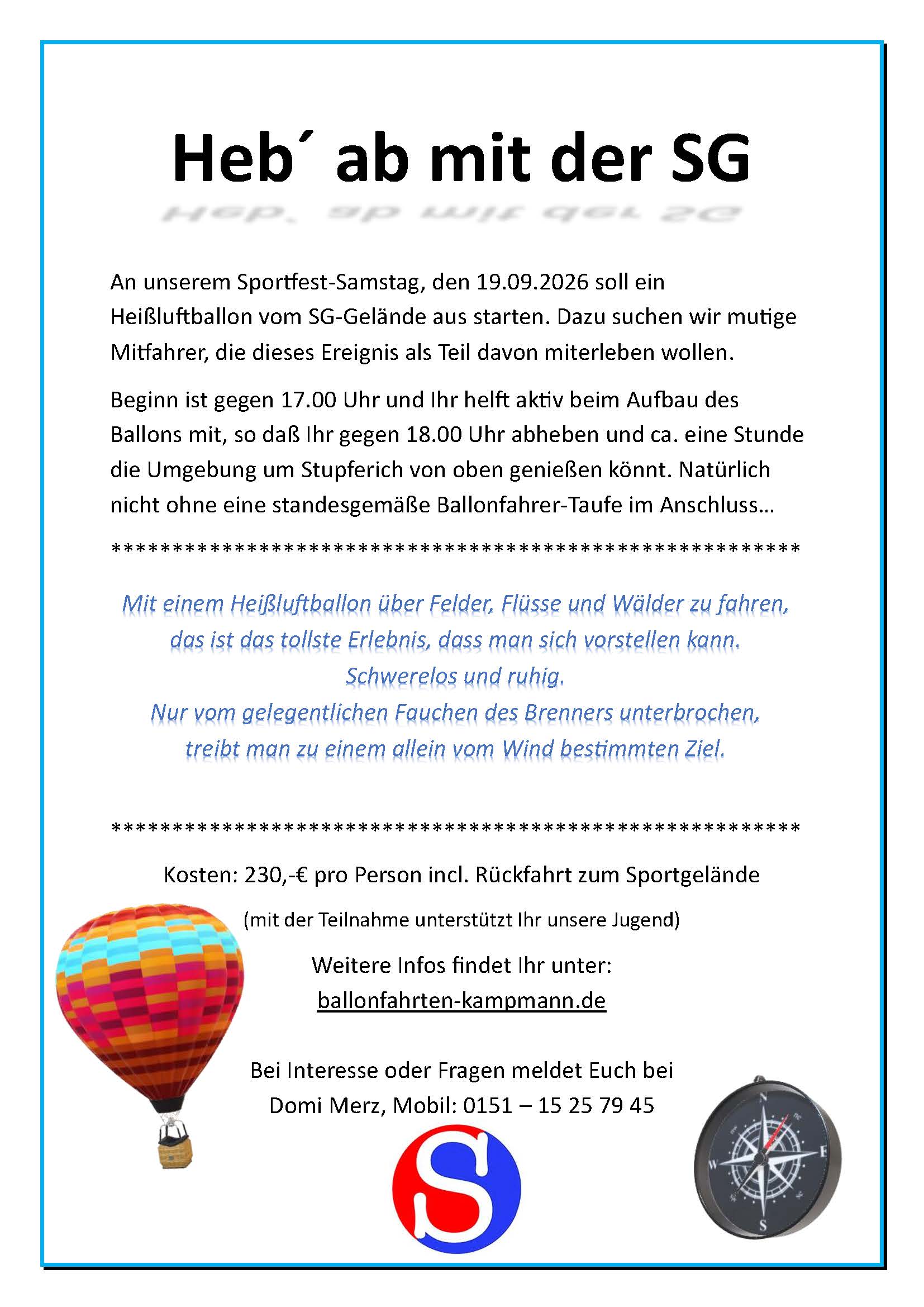 Ballonfahrt
